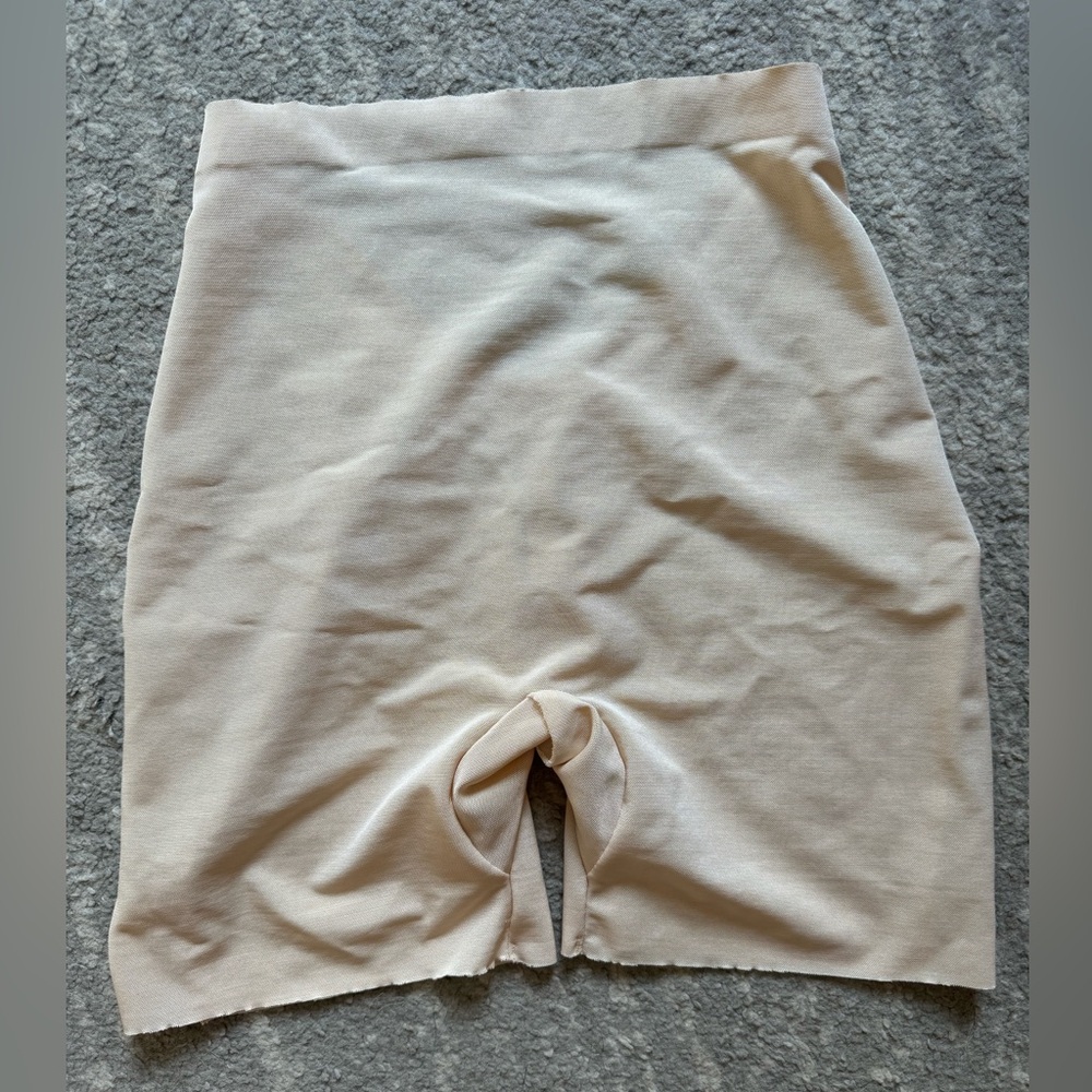 SKIMS Cream Low Back Shapewear Shorts